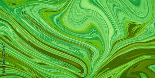 Abstract Fluid Palette with Contemporary Brush Layers