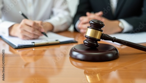 Legal proceedings in courtroom justice system document review professional setting close-up view law and order insights