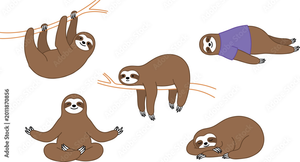 Fototapeta premium set of funny animals