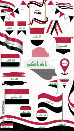 Iraq Flag Vector Design art