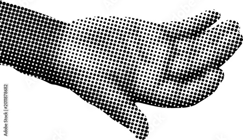 black and white mosaic of a mosaic
