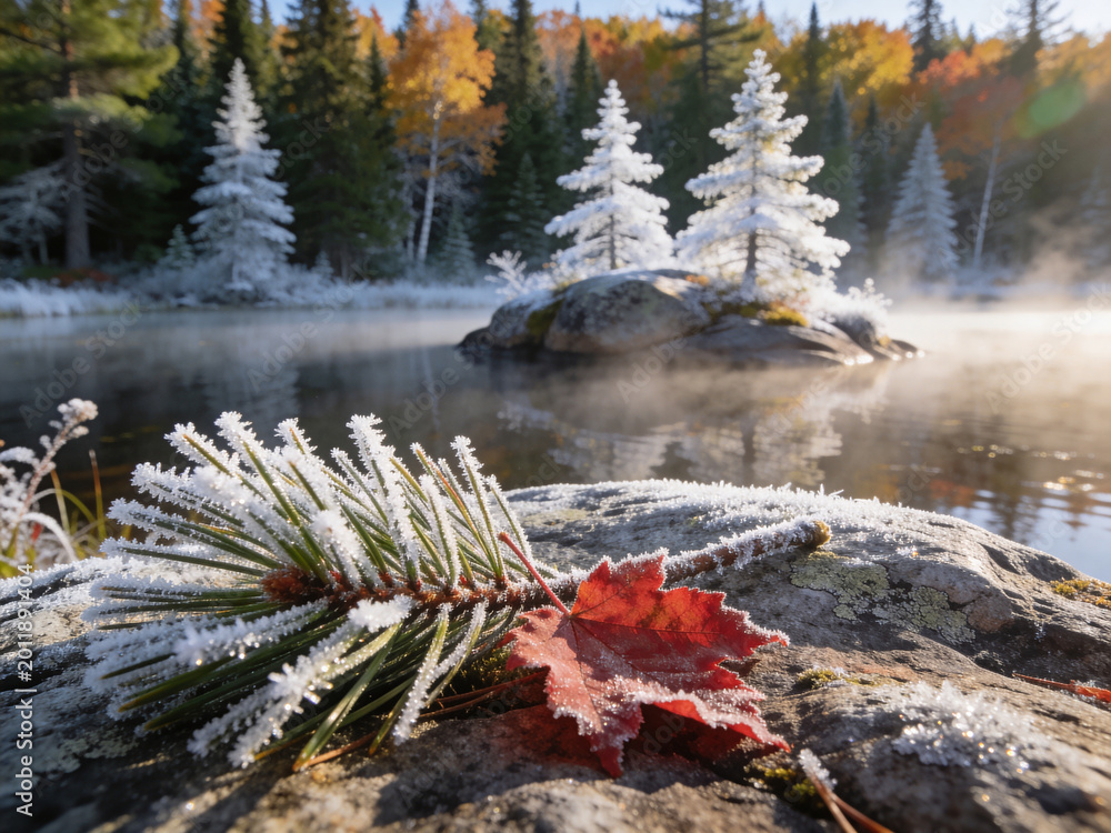 Obraz premium Eternal Boreal The Untamed Northern Wilderness