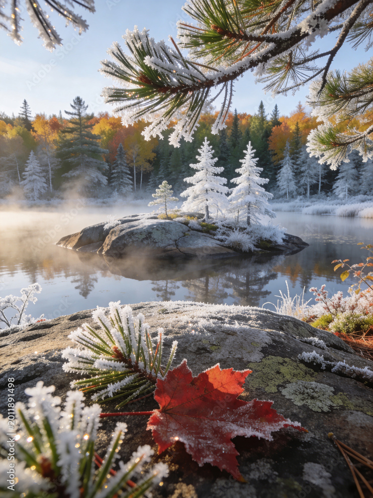 Fototapeta premium Eternal Boreal The Untamed Northern Wilderness