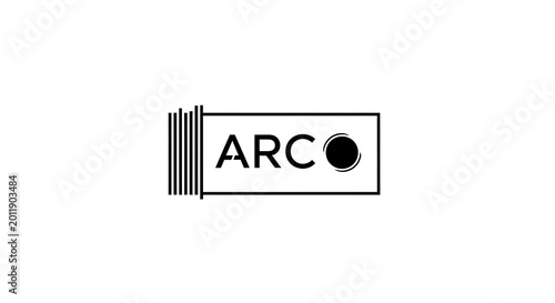 Simple of a blackboard with chalk and the word arc written on it lettering classroom