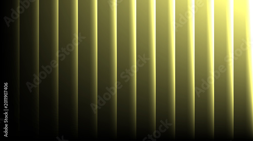 Abstract Gold Yellow Neon Vertical Light Stripes Gradient Background Futuristic Glowing Lines Luxury Premium Illustration