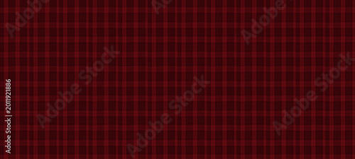 Fotografie Rich red plaid seamless abstract fabric texture background with a subtle weave pattern for fashion and craft