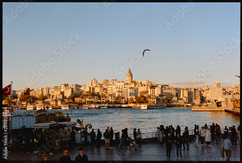 Canvas Print sunset in istanbul