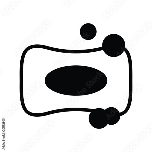Soap bar with suds personal care cleaning illustration sanitation