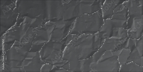 Cuadro en lienzo A close-up view of a crumpled surface with cracked patterns