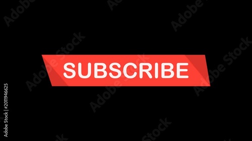 Glowing Subscribe Text Animation with Pulsing Opacity and Zoom Effect