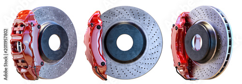 Εκτύπωση καμβά Car brake system set