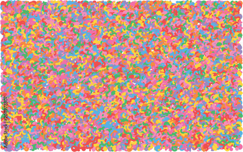 Fotografía Abstract colorful confetti pattern background, vibrant festive sprinkles texture