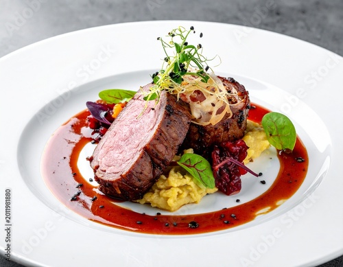 Rinderroulade modern style