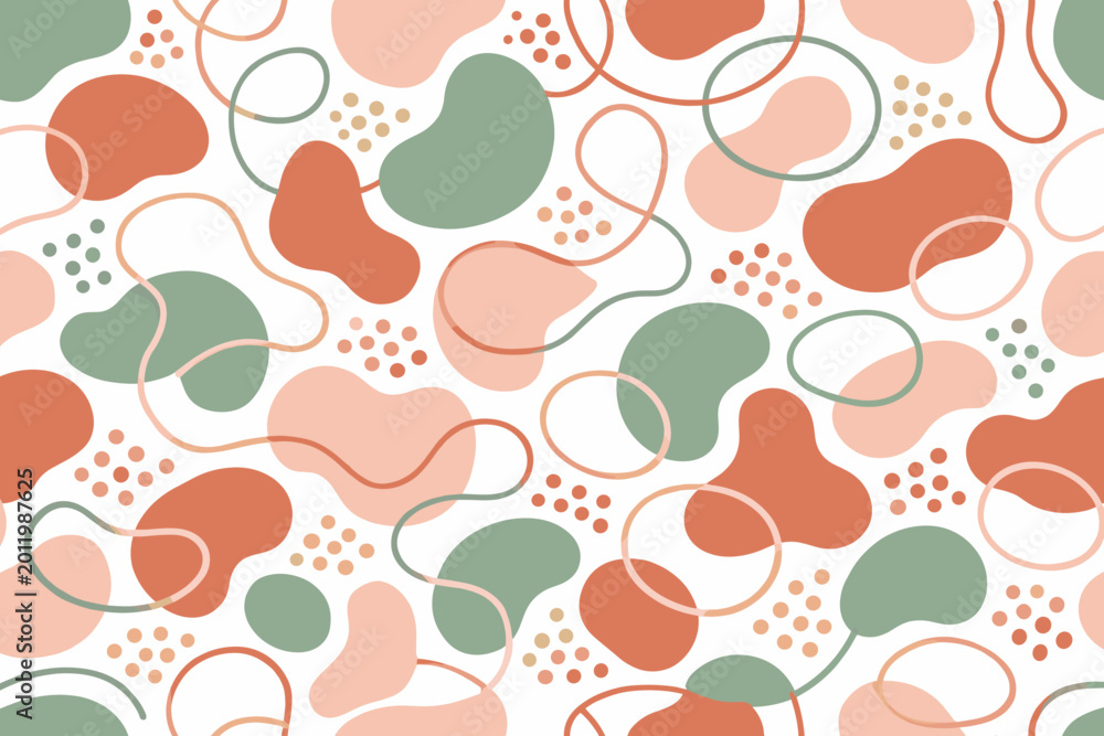 Fototapeta premium Organic abstract pattern concept showing a flowing arrangement of irregular