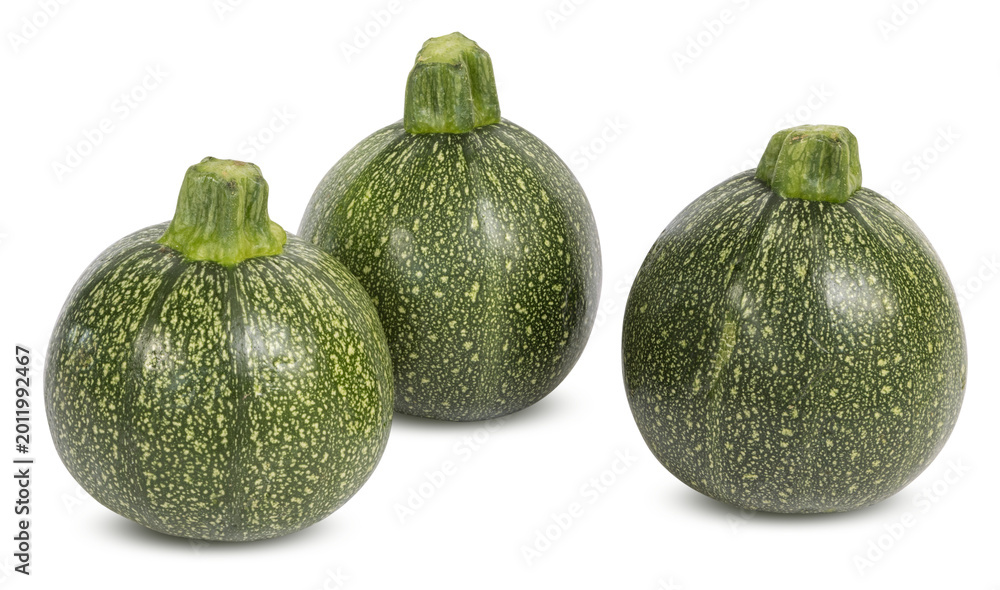 Naklejka premium Courgettes rondes