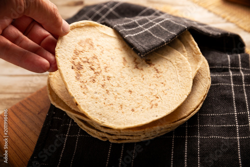 Bild auf Leinwand Corn Tortillas