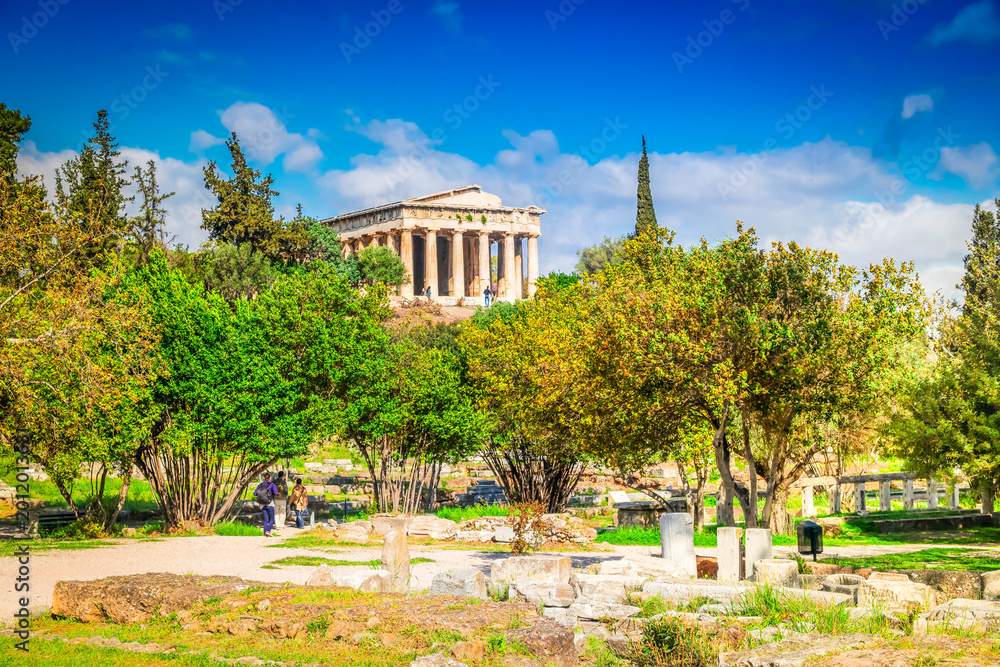 Fototapeta premium Temple of Hephaestus and Ancient Agora of Athens, Greece