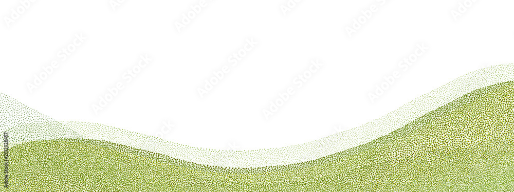 Fototapeta premium Abstract green farmland background with agricultural field pattern.
