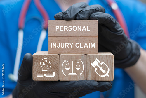 Fotografie Concept of personal injury claim