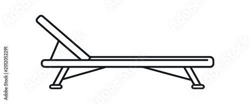Foto Sun lounger icon