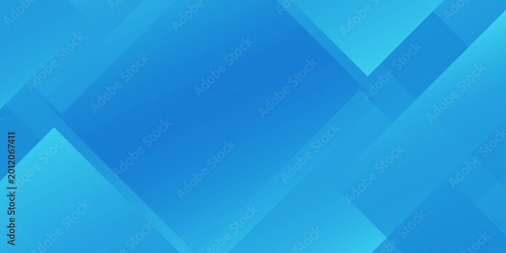 Obraz premium Blue abstract geometric background with overlapping transparent squares and triangles for corporate business design. modern geometric composition of overlapping squares and triangles.