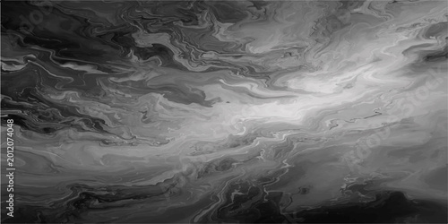 Canvas Print Abstract expressionist artwork in a grayscale palette, showcasing a fluid and ethereal composition, evocative of cosmic nebulae or turbulent weather patterns