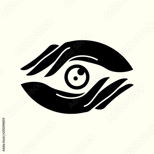 Aesthetic Hand and Eye Logo Design for your brand