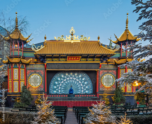 Fotografie Copenhagen, Denmark - December 31, 2025: Tivoli Gardens Pantomimeteatret