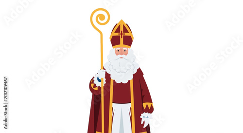 Fotografie Saint Nicholas Character Illustration