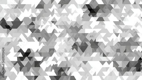 Abstract geometric pattern with repeating triangles in shades of gray, creating a modern design