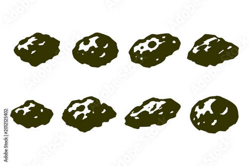 Bild auf Leinwand Isolated Chocolate chip cookies: A collection of tantalizing chocolate chip cookies, artfully arranged against a muted background, offering a tempting glimpse of simple, classic goodness