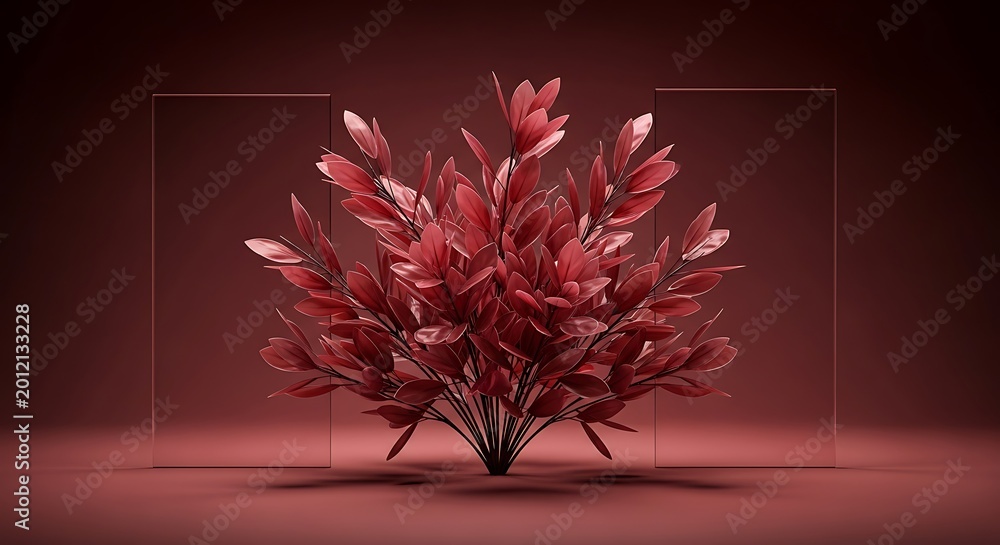 Fototapeta premium Dried autumn flowers in dark background