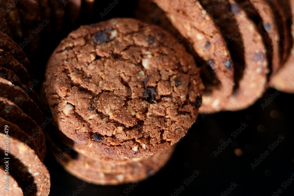 Fototapeta premium Changes of biscuit texture when it reach expired date