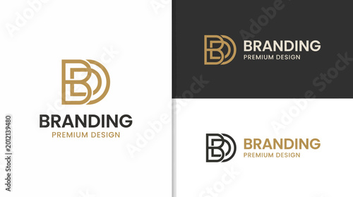 Photos This sleek logo design embodies premium quality and contemporary styling, featuring unique elements that express a high-end branding approach for design services