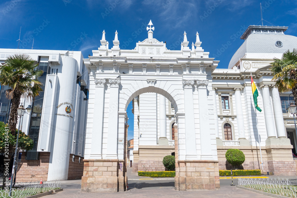 Fototapeta premium Arco del triunfo, Sucre Bolivia
