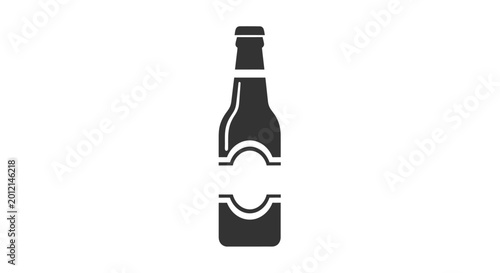 Bild auf Leinwand Bottle and glass of beer drink.
