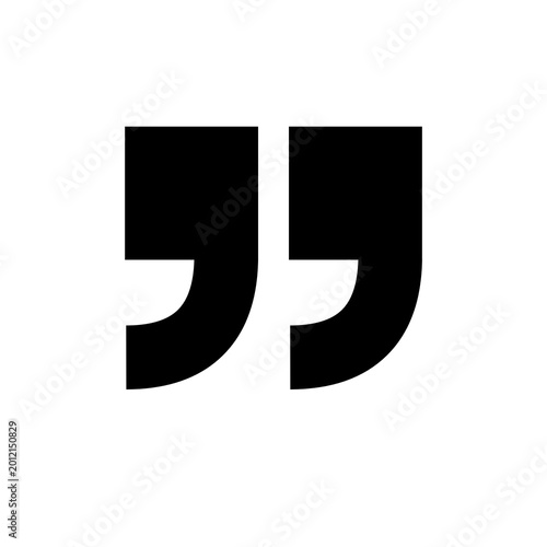 Quotation Mark Icon, Quote Symbol for Testimonials, Reviews, Speech, Messaging and Editorial Design Projects