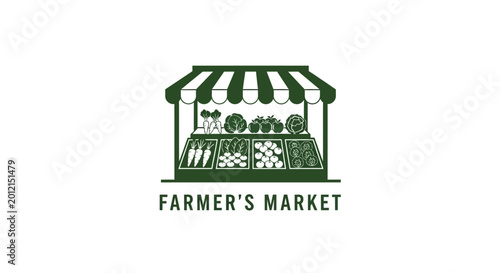 Farmers Market Logo Green Color.