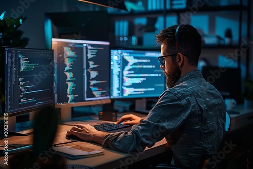 woman working on computer