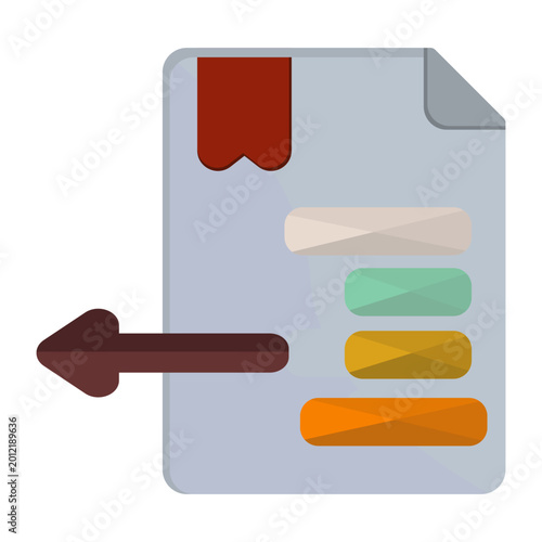 Schilderij op canvas Indent Vector Icon