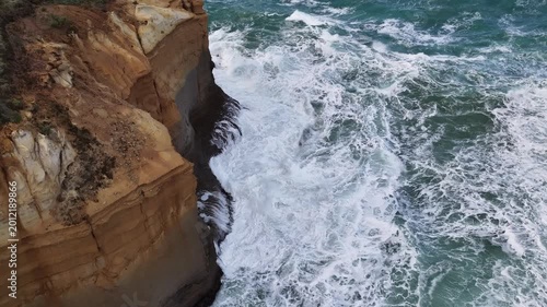 The Razorback, Great Ocean Road, Victoria, Australia – 4K Aerial Drone Footage of Dramatic Limestone Cliffs, Rugged Coastline, Ocean Waves and Scenic Coastal Landscape in Port Campbell National Park