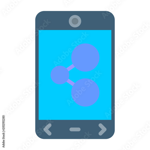 Canvas Print Sharing Vector Icon