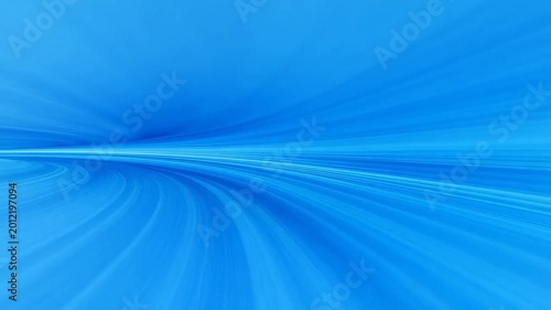 Abstract blue liquid flow with smooth curves and gradient lighting