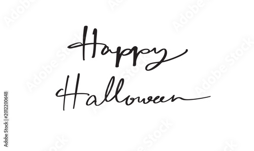 Photos Happy halloween day text font calligraphy hand written lettering script black co