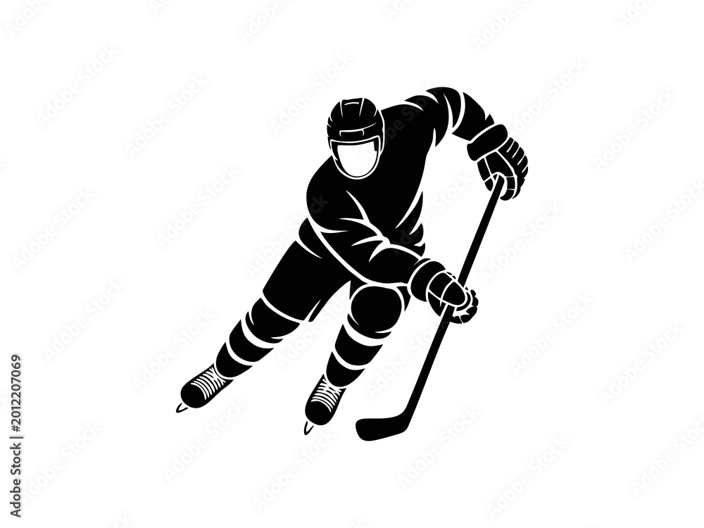 Fototapeta premium Hockey Player in Motion