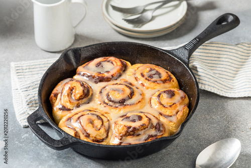 Homemade Skillet Cinnamon Rolls