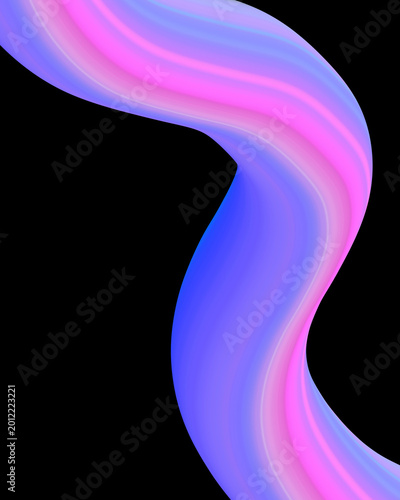 abstract blue neon with purple and pink gradation wavy lines background with smooth fluid gradient shapes. for wallpaper and background