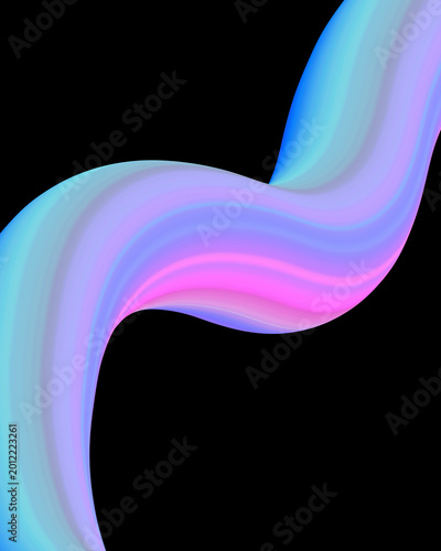 abstract blue neon with purple and pink gradation wavy lines background with smooth fluid gradient shapes. for wallpaper and background