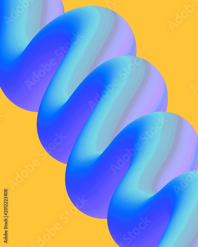 abstract blue neon with purple and pink gradation wavy lines background with smooth fluid gradient shapes. for wallpaper and background