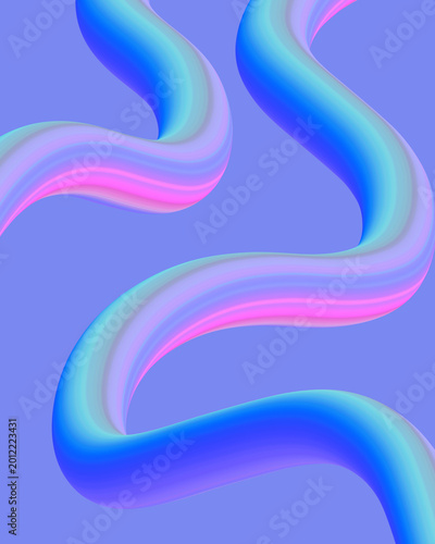 abstract blue neon with purple and pink gradation wavy lines background with smooth fluid gradient shapes. for wallpaper and background